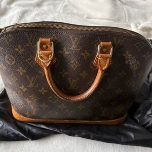 LOUIS VUITTON VINTAGE 1998 Monogram Alma PM Hand Bag M51130 w/lock and key #303!